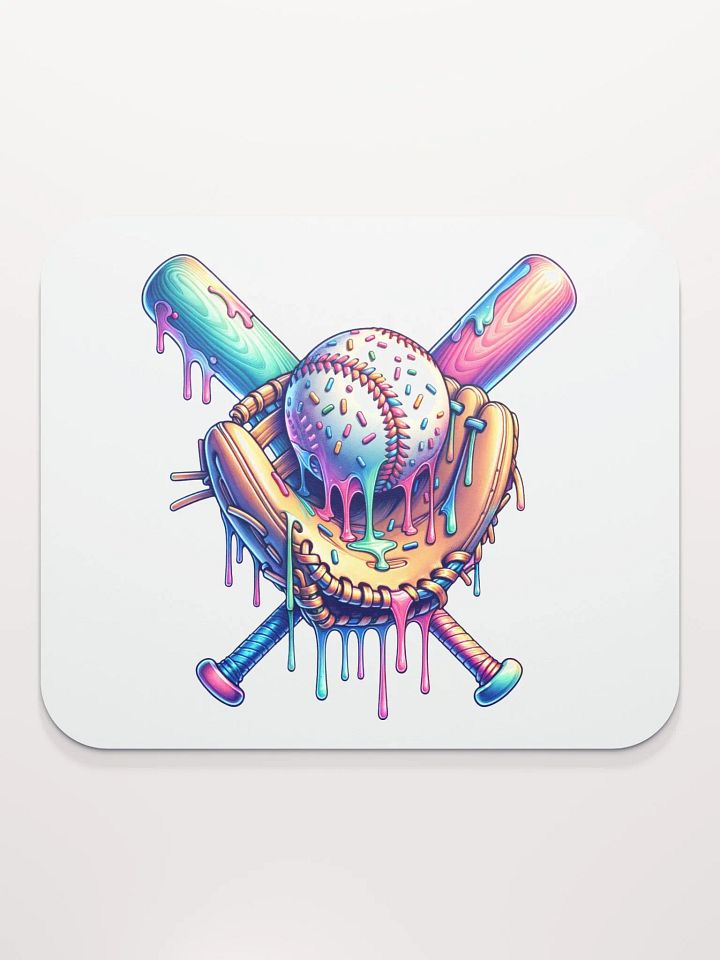 Ice Cream Sprinkles Baseball Colorful Dreams Mouse Pad product image (1)