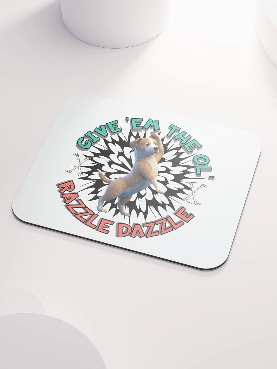 Razzle Dazzle Dog Mouse Pad product image (3)