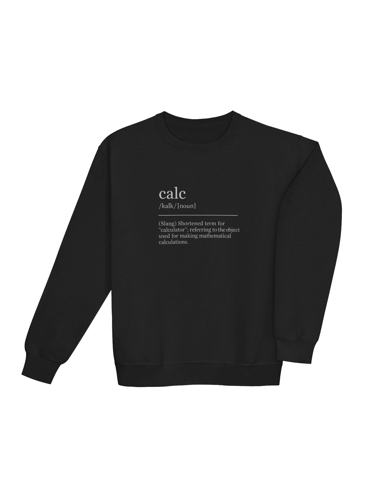 Calc is Short for... Women's Crew Neck - Dark product image (4)