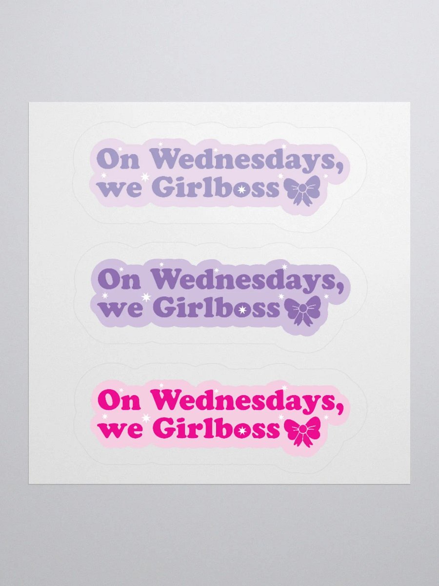 On Wednesdays, We Girlboss Assorted Sticker Sheet product image (3)