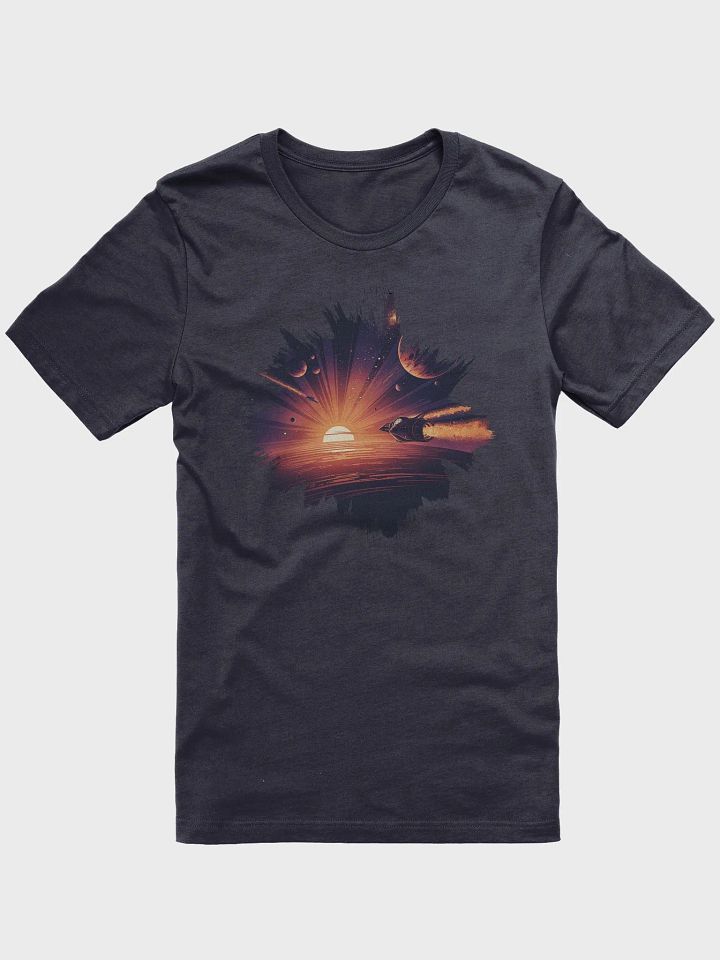Retro Alien World Sunrise UFO Race product image (1)