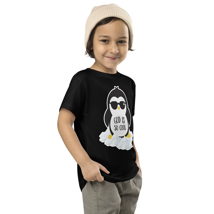 God Is So Cool Penguin Toddler T-Shirt product image (5)