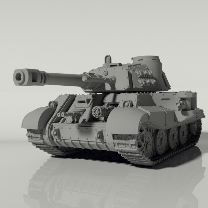 Grim Tiger II Heavy Battle Tank STLs product image (2)
