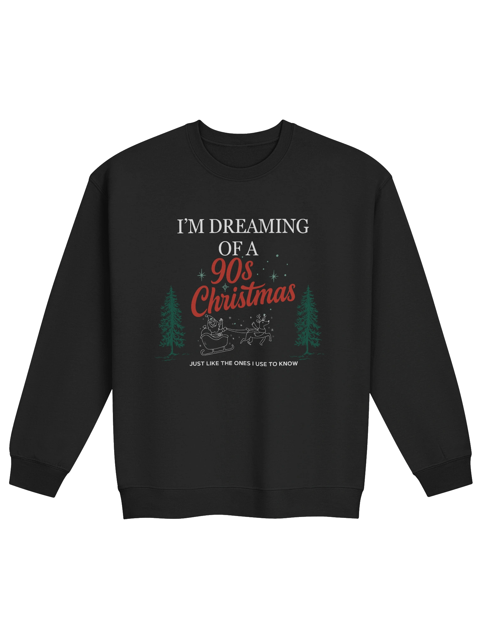 90s Santa Sweatshirt (Black) product image (1)