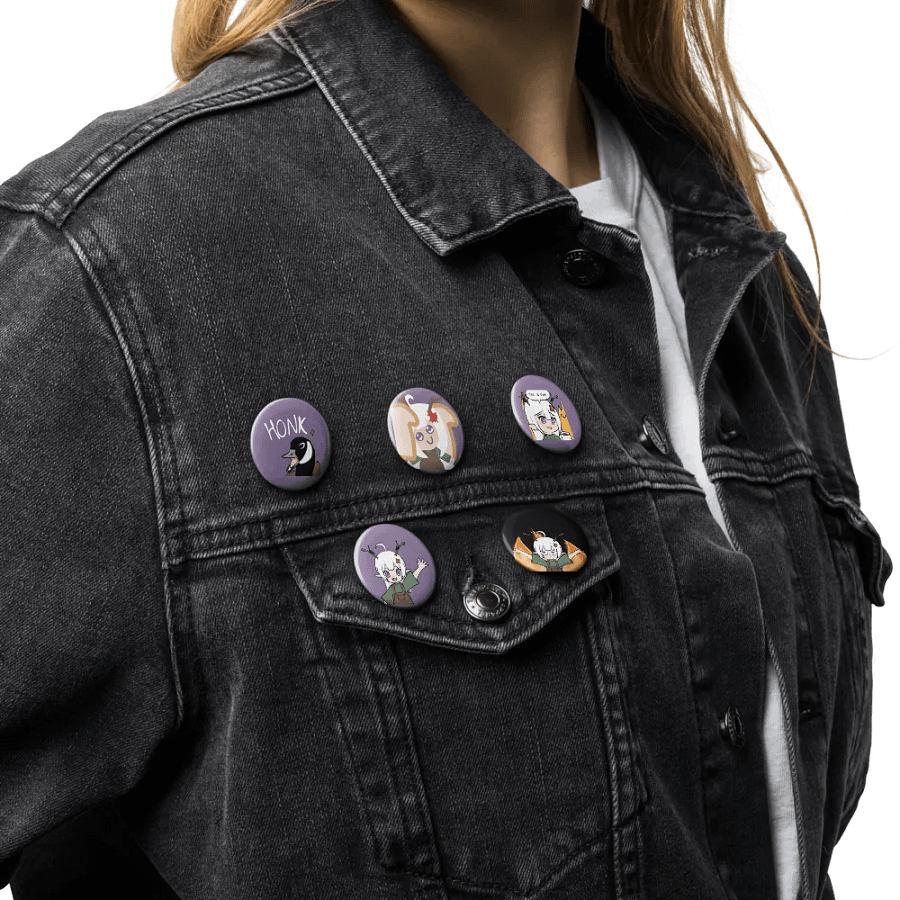 Set of 5 Silly Luna Pins/Badges/Buttons product image (6)