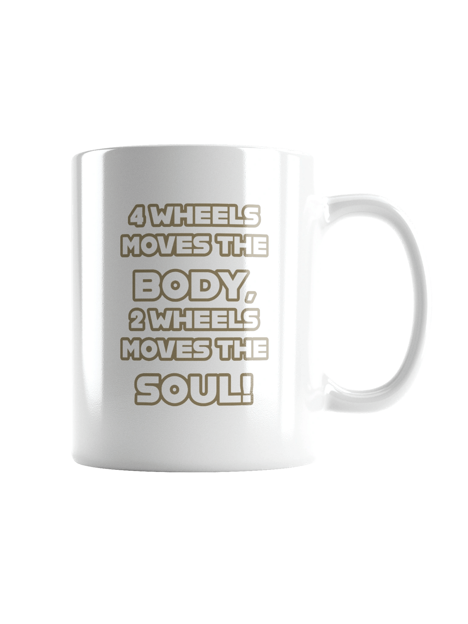 Road Reality 2 vs 4 Wheels Coffee Mug product image (6)