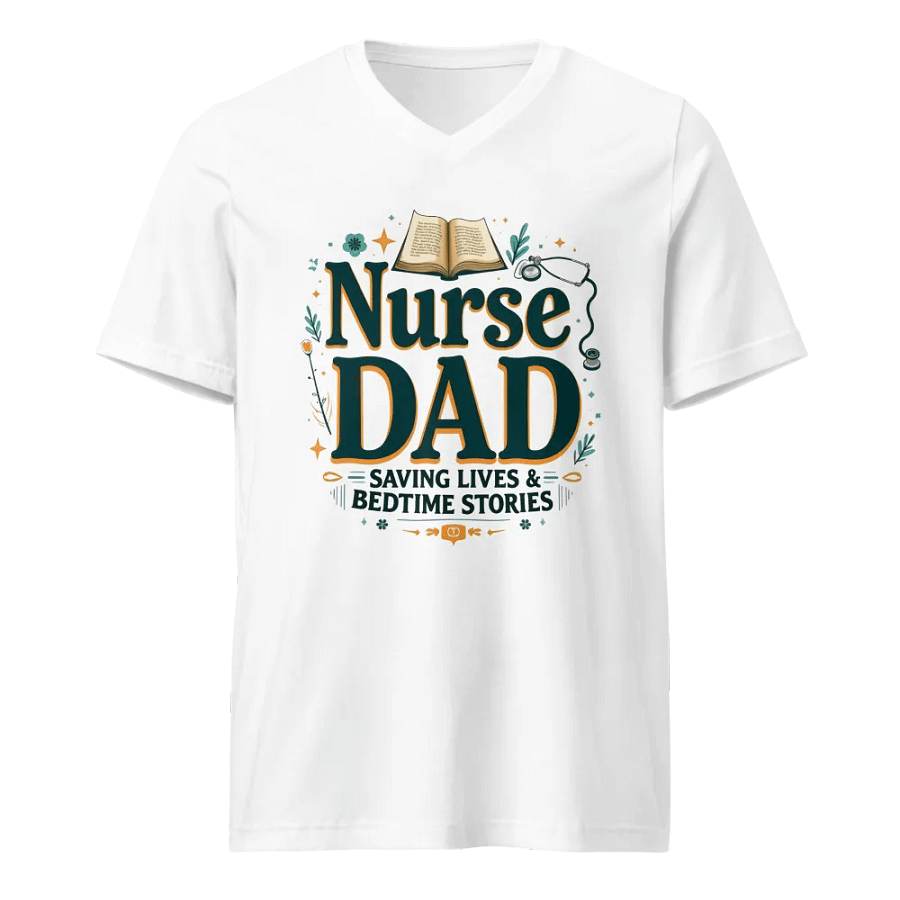 Nurse Dad Saving Lives Tee product image (1)