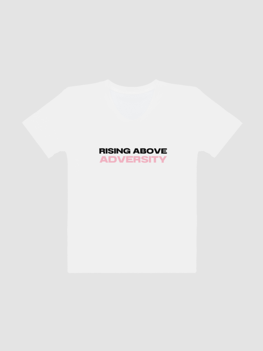 Breast Cancer Awareness: Rising Above Adversity T-Shirt - White product image (6)