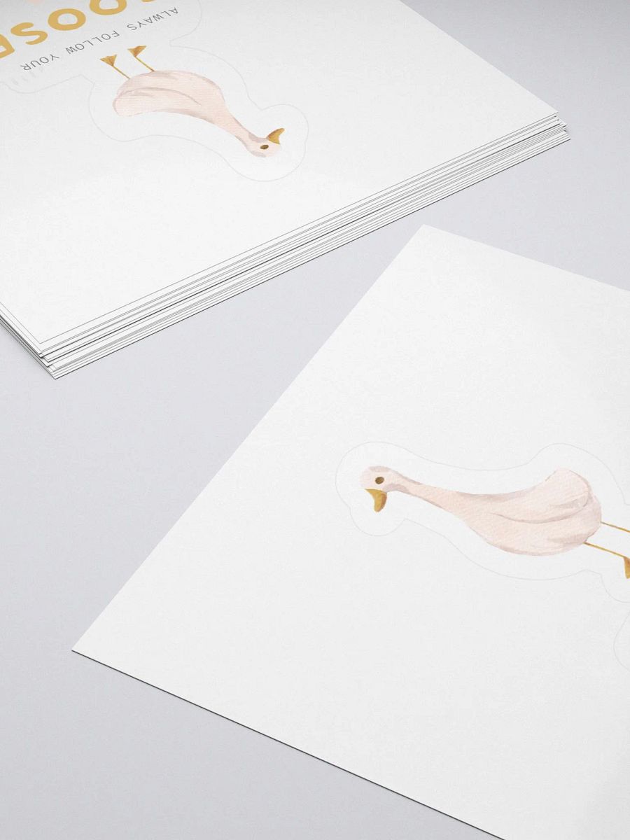 Follow Your Goose Kiss Cut Sticker product image (4)
