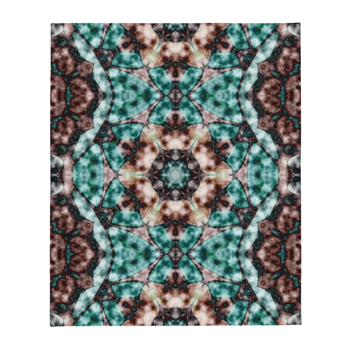 Bohemian 6 Pointed Mandala Turquoise and Brown/ product image (1)