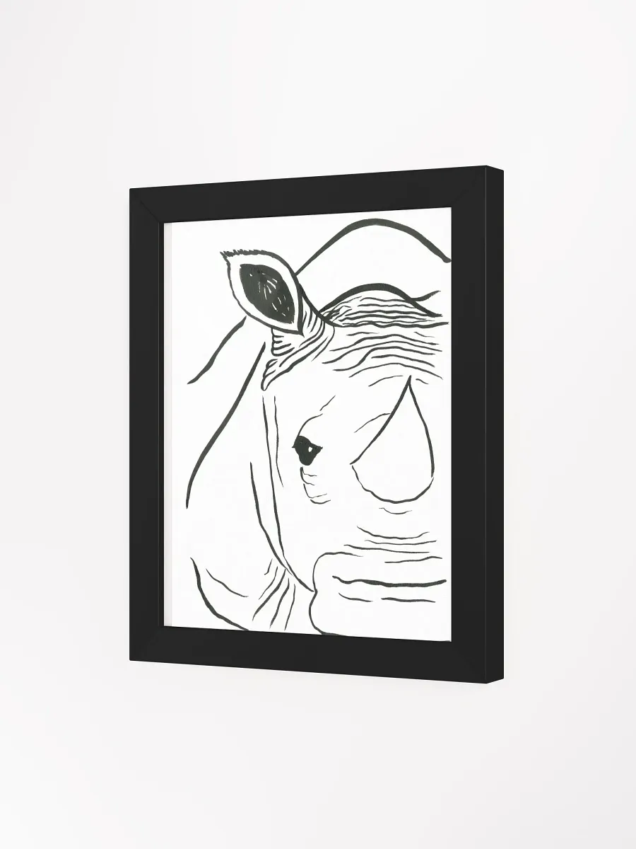 Face Of A Rhino Framed Print product image (9)