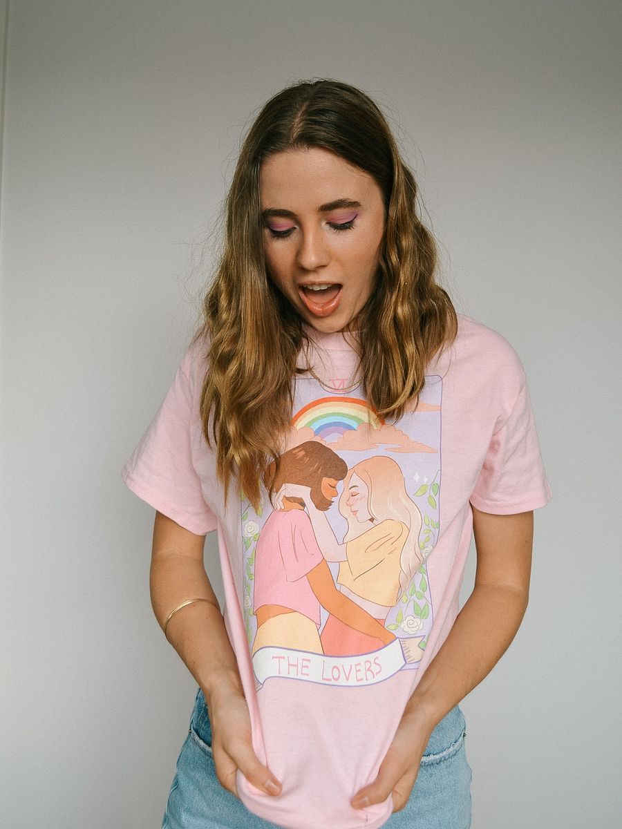 The Lovers Tee (Pink) product image (1)