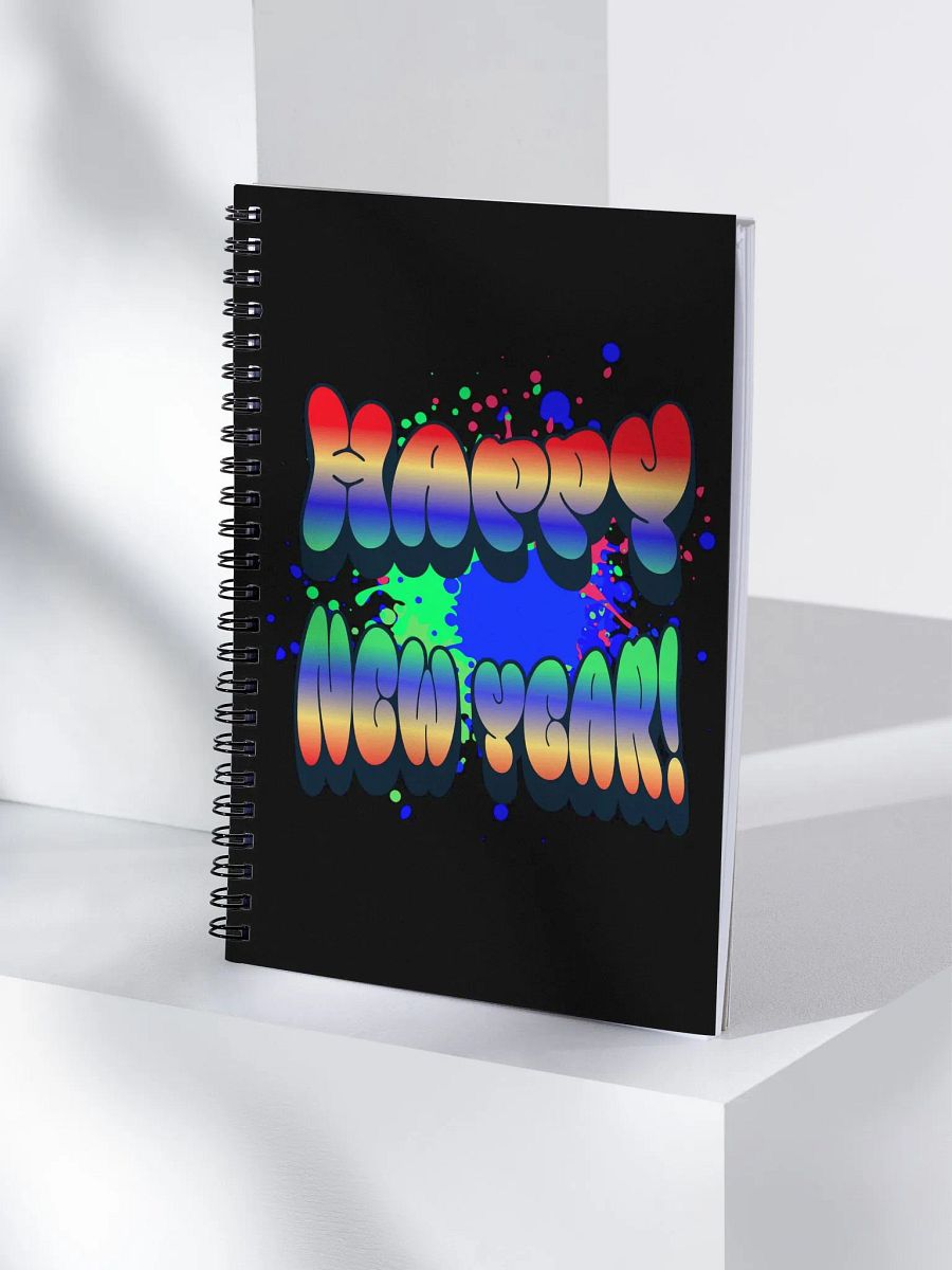 Happy New Years - Colorful Graffiti Design Spiral Notebook product image (1)