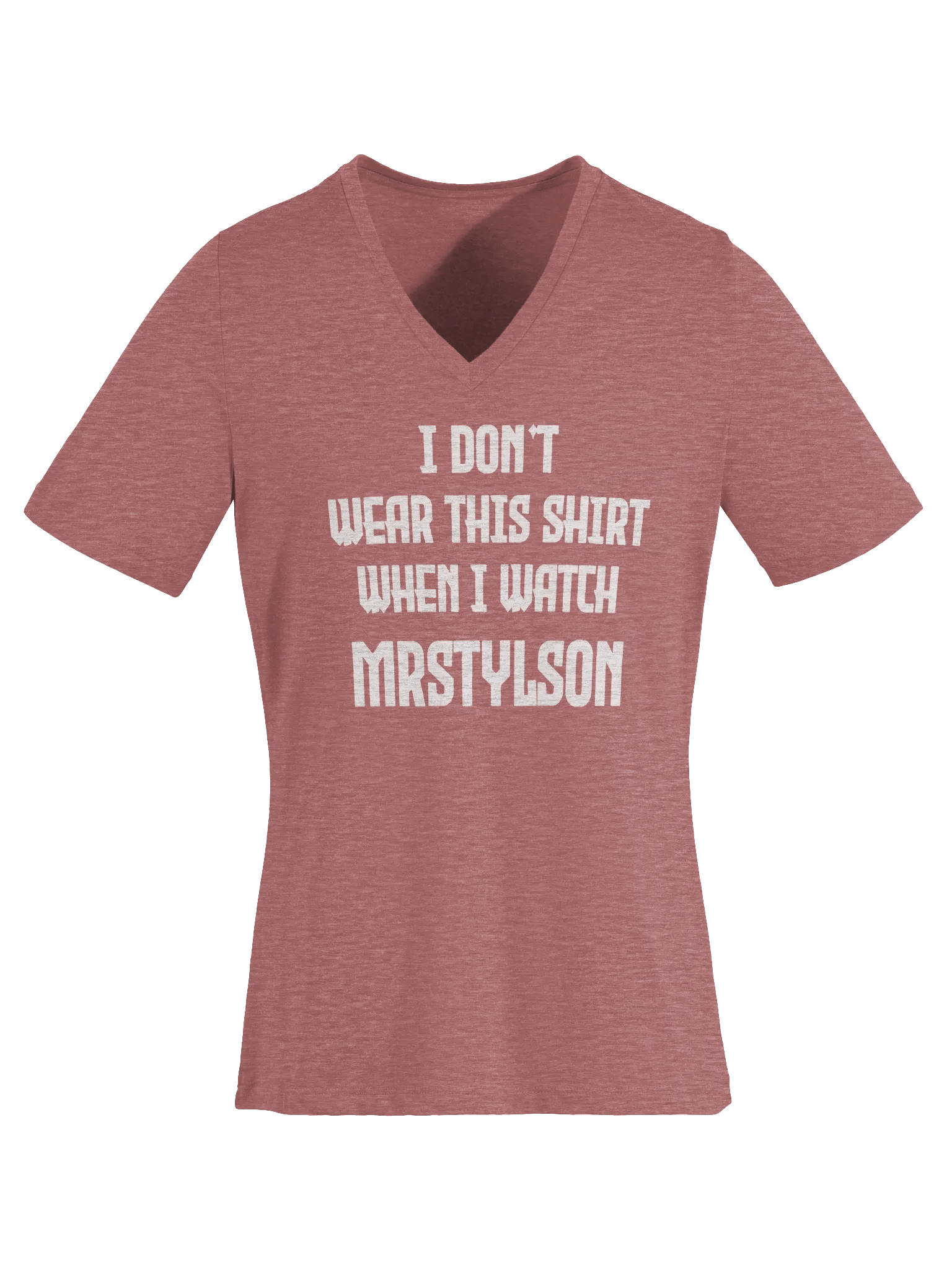 I Don't Wear This Women's V-Neck (White Text) product image (41)