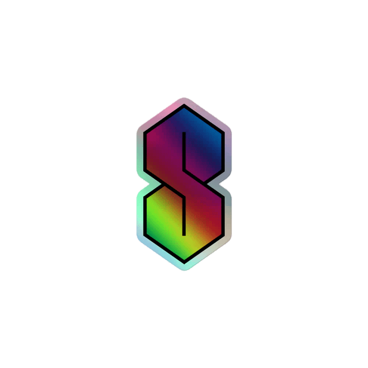 Holographic Rainbow SYB3X P4RTY Sticker product image (1)