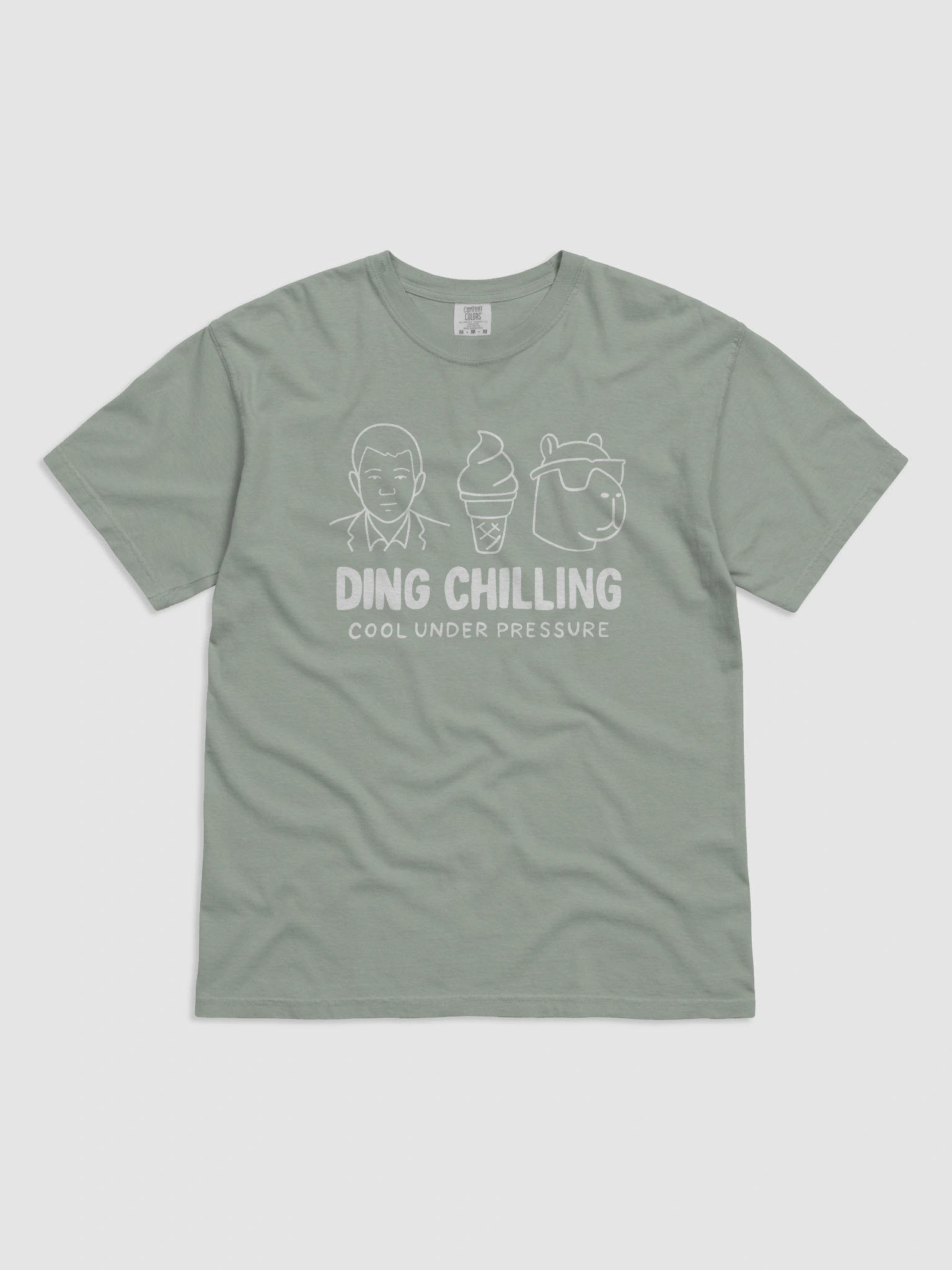 Ding Chilling 2a2 – Cool Under Pressure | Funny Chess Meme Design | T-Shirt White on Dark product image (1)
