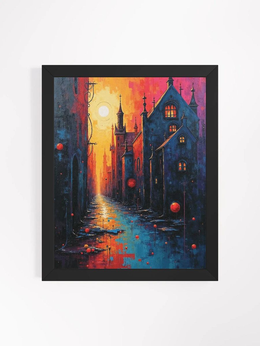 Surreal Sunset Street Framed Print product image (19)