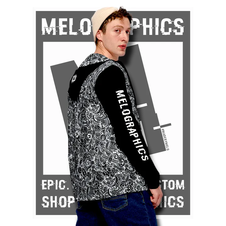 Dark Space Scribble - Ultimate Windbreaker Jacket | #MadeByMELO product image (2)