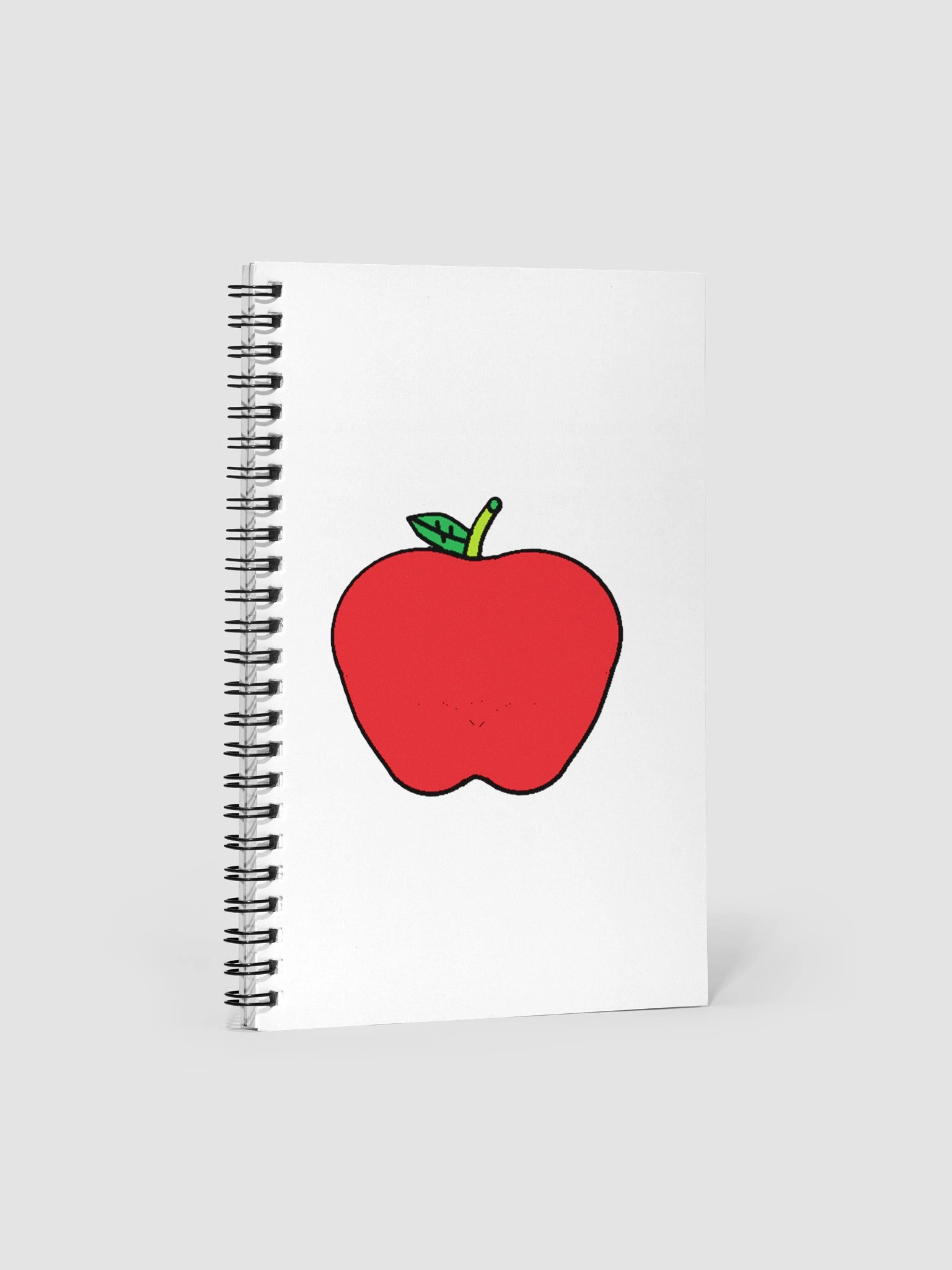 Cartoon Apple Spiral Notebook product image (1)