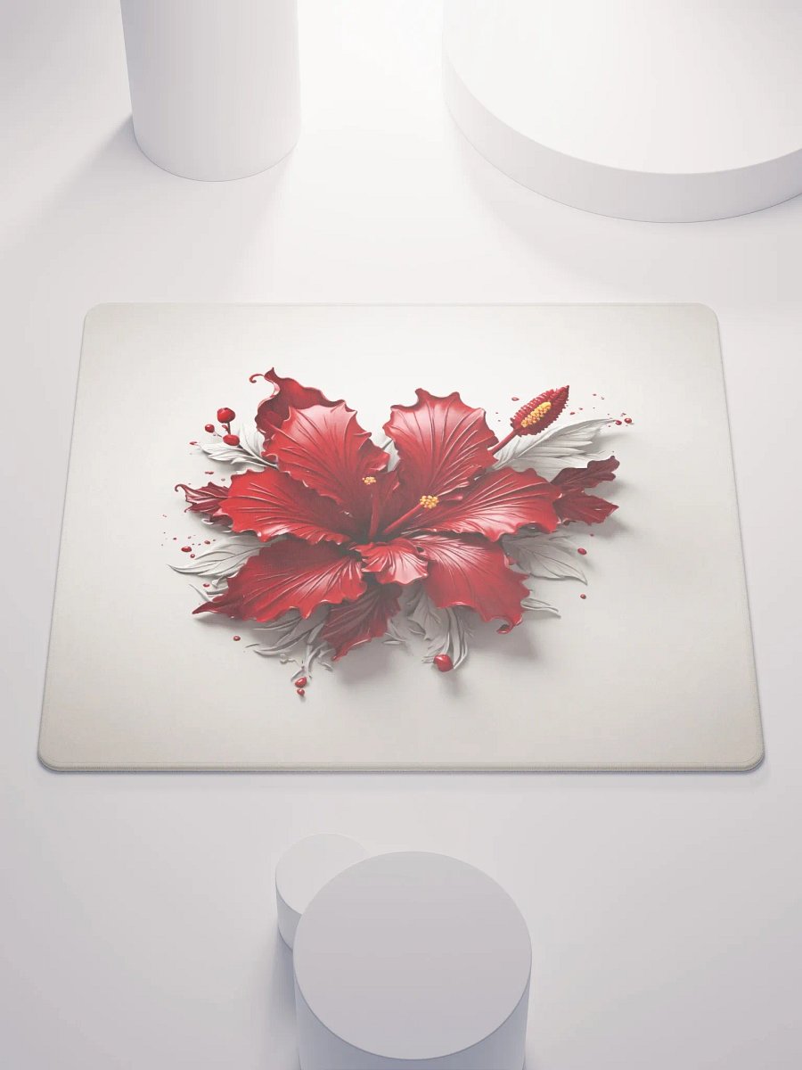 Hibiscus Design Gaming Mouse Pad product image (1)