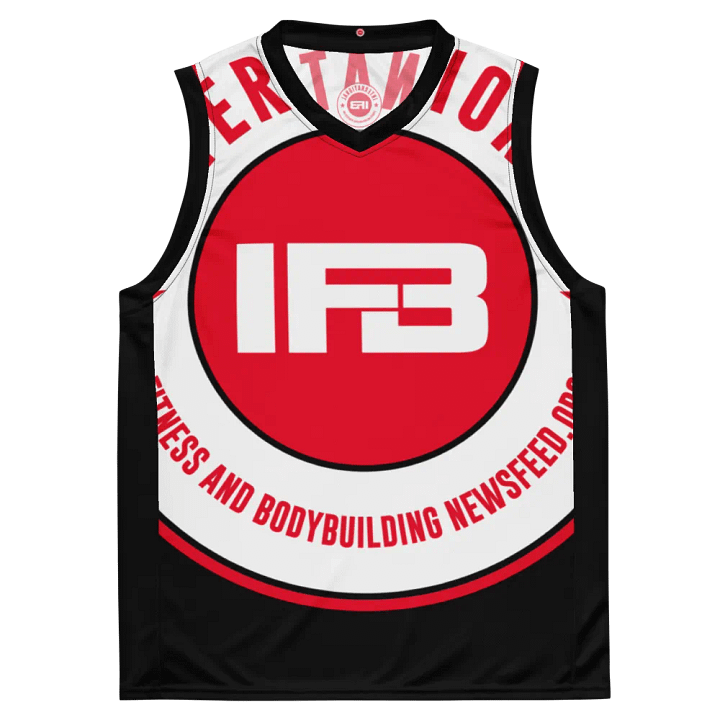 IFBNewsfeed.Org's All-Over Print Recycled Unisex Basketball Jersey product image (2)