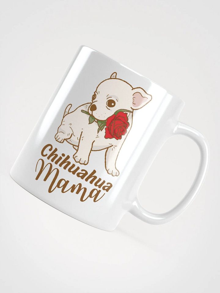 White Chihuahua Mama White Glossy Mug product image (1)