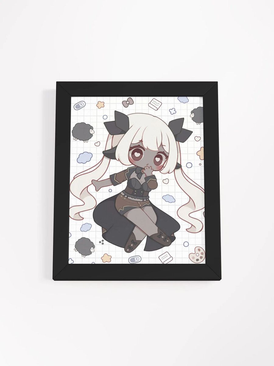 Lila Chibi Doodle Framed Matte Poster product image (1)