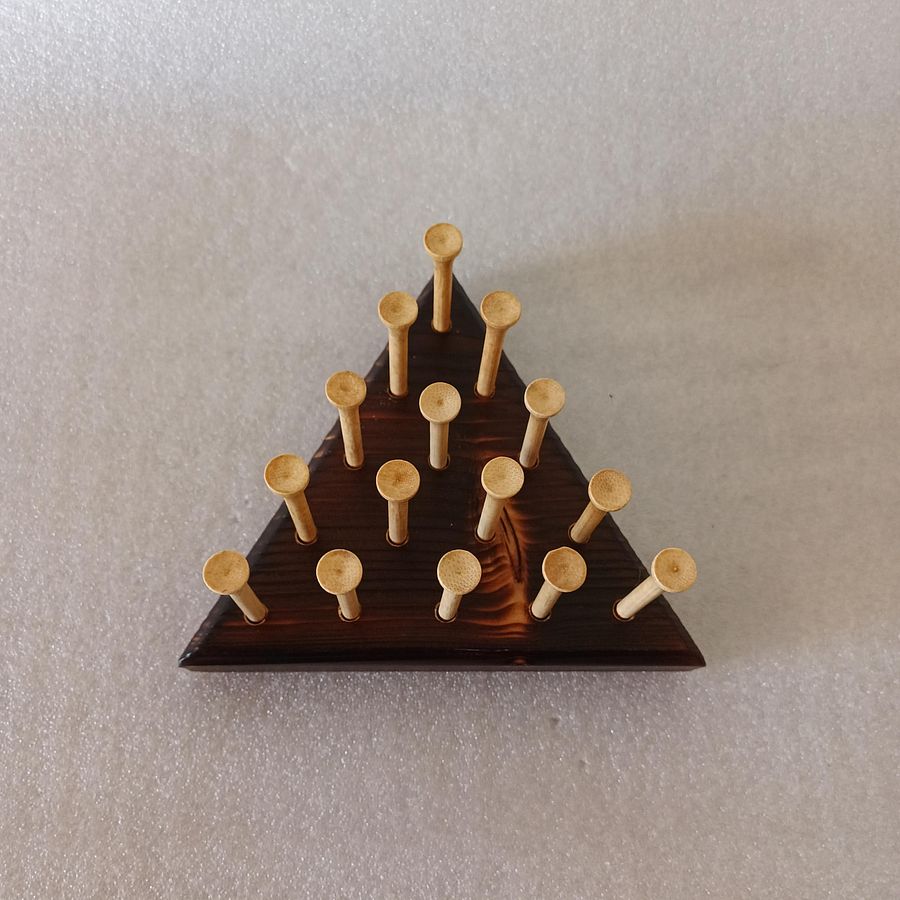 Triangle Peg Game with BURNT Base product image (3)