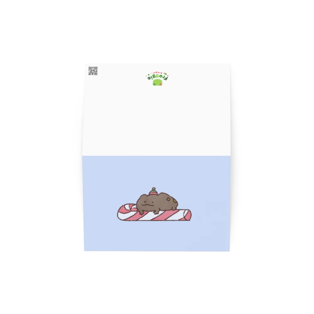 Candy Cane Frog Greeting Card product image (4)