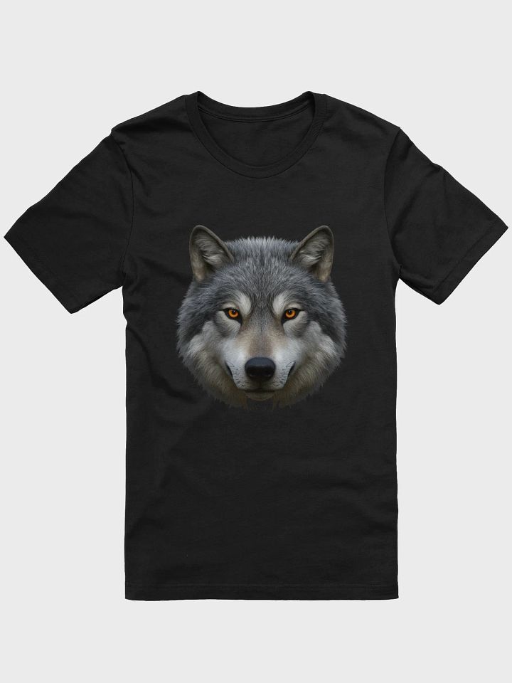 Polo negro con un lobo product image (1)