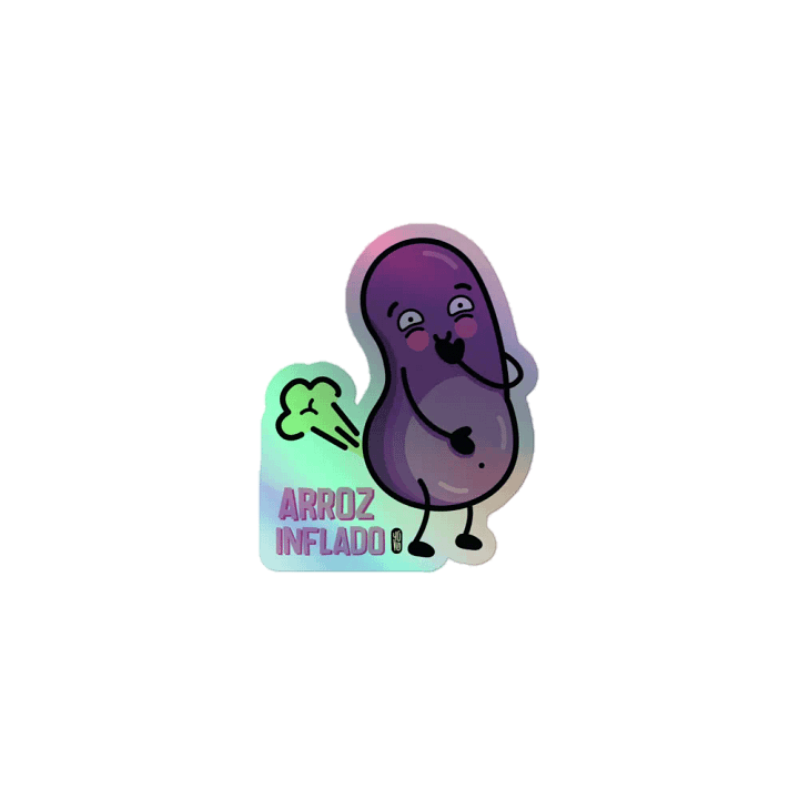 Arroz Inflado - Sticker (Holographic Kiss Cut) product image (1)