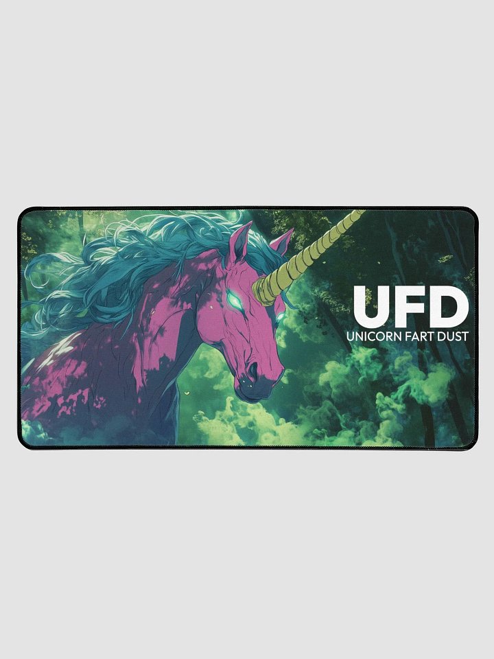 Unicorn Fart Dust Desk Mat product image (1)