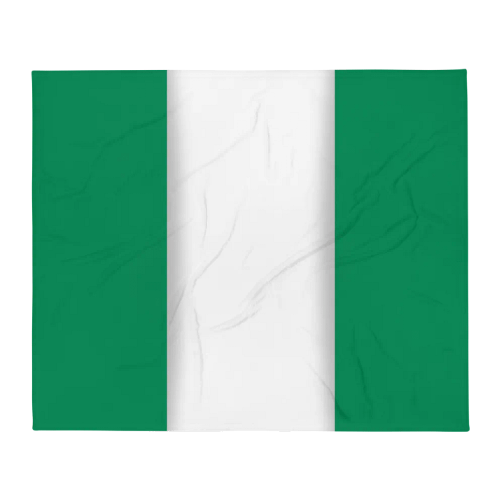 Green White Green Flag Colored Throw Blanket product image (2)