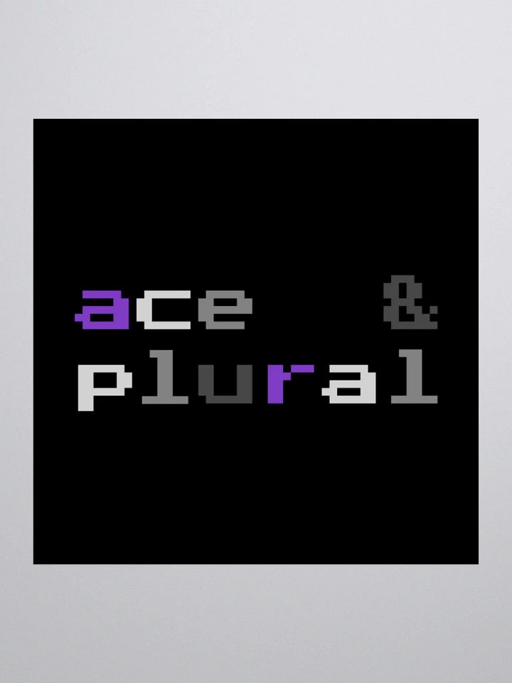 Ace & Plural Sticker (Retro Pixel Style) product image (3)