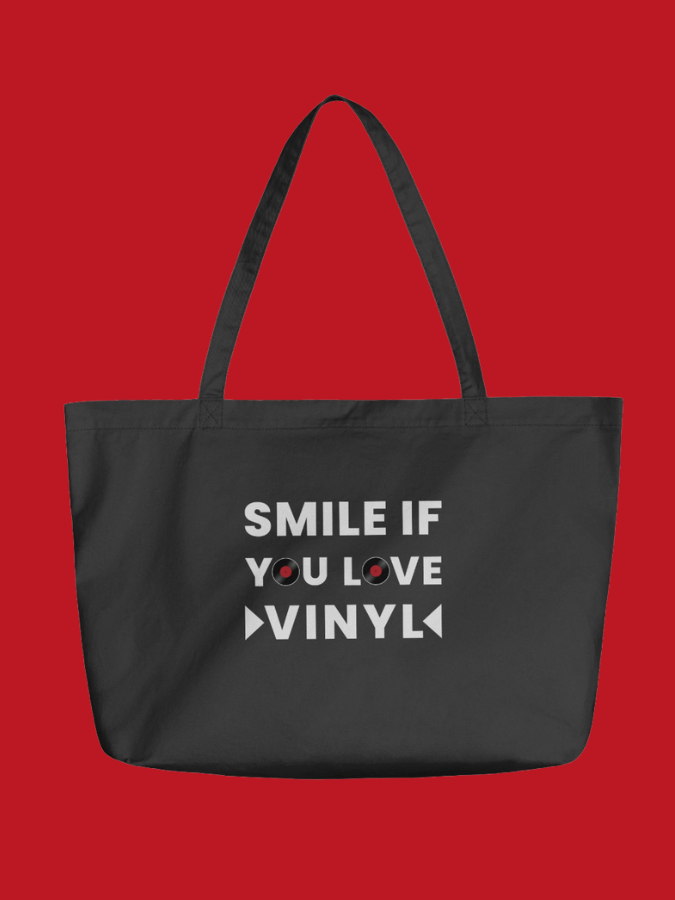 Smile If You Love Vinyl - Crate Digger’s Tote product image (1)