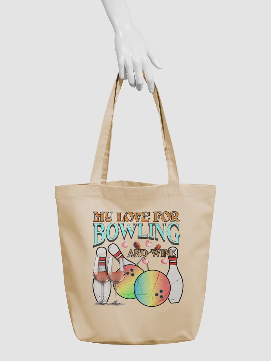 My Love For Bowling And Wine Lover Tote Bag product image (6)