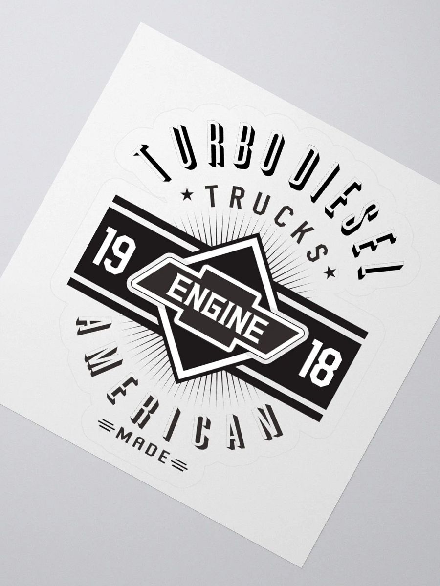 Retro American Made Diamond Engine Stickers product image (5)