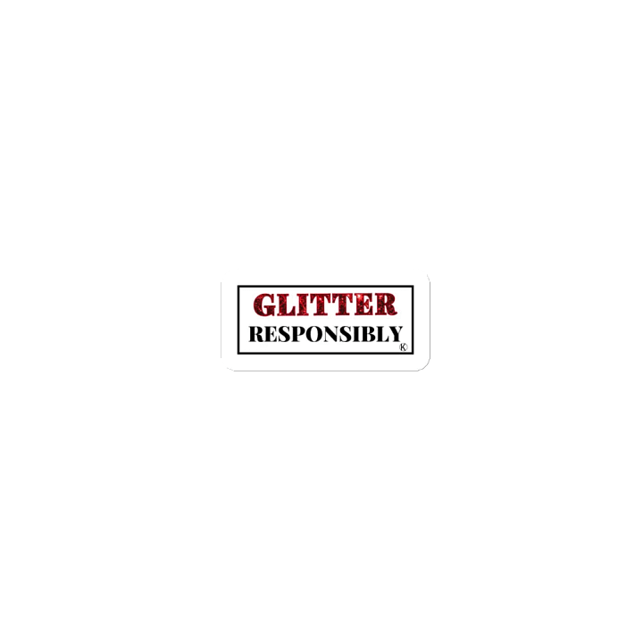 Glitter Responsibly Die-Cut Magnets product image (1)