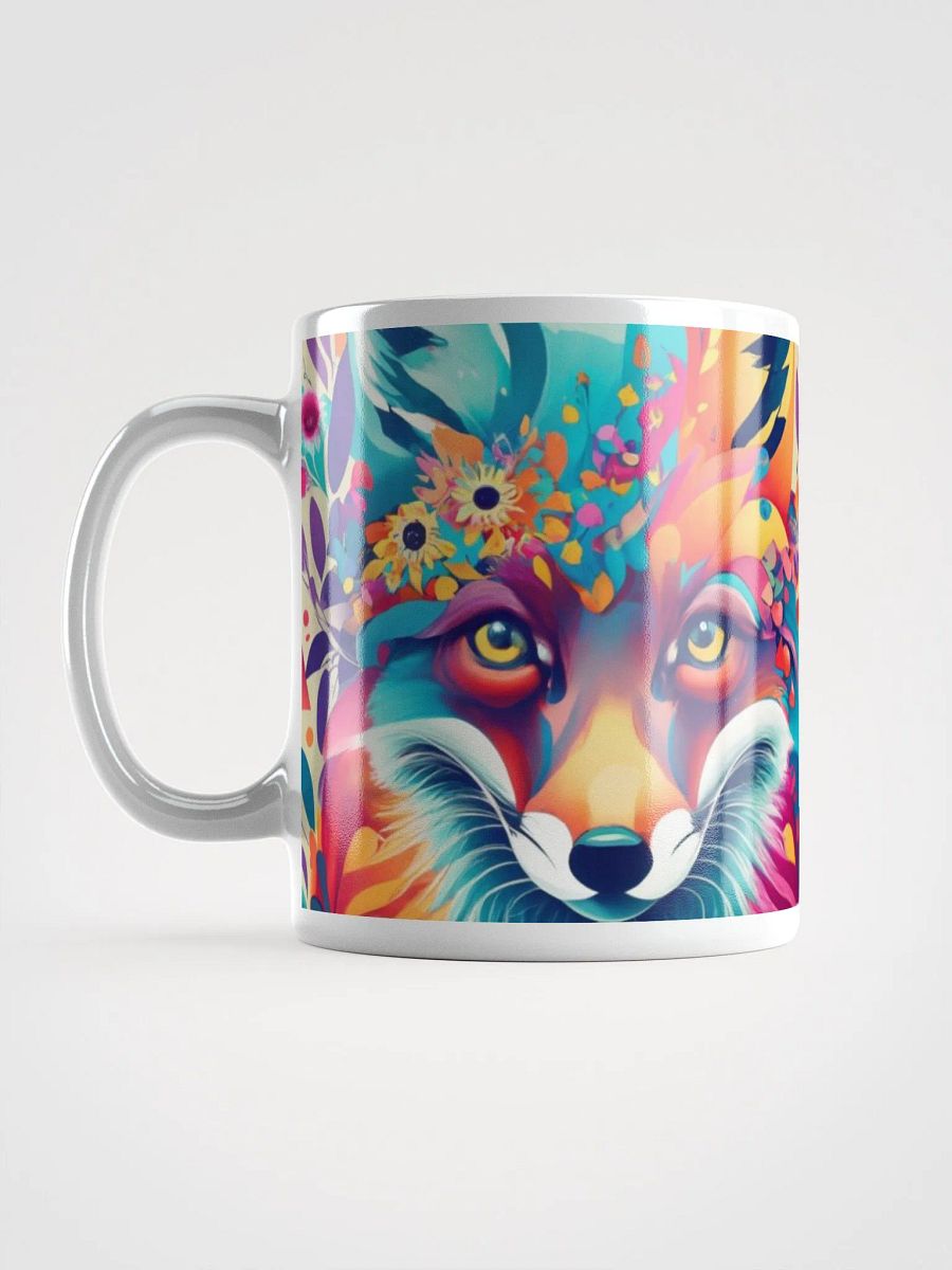 Pretty Floral Fox Face Mug product image (6)