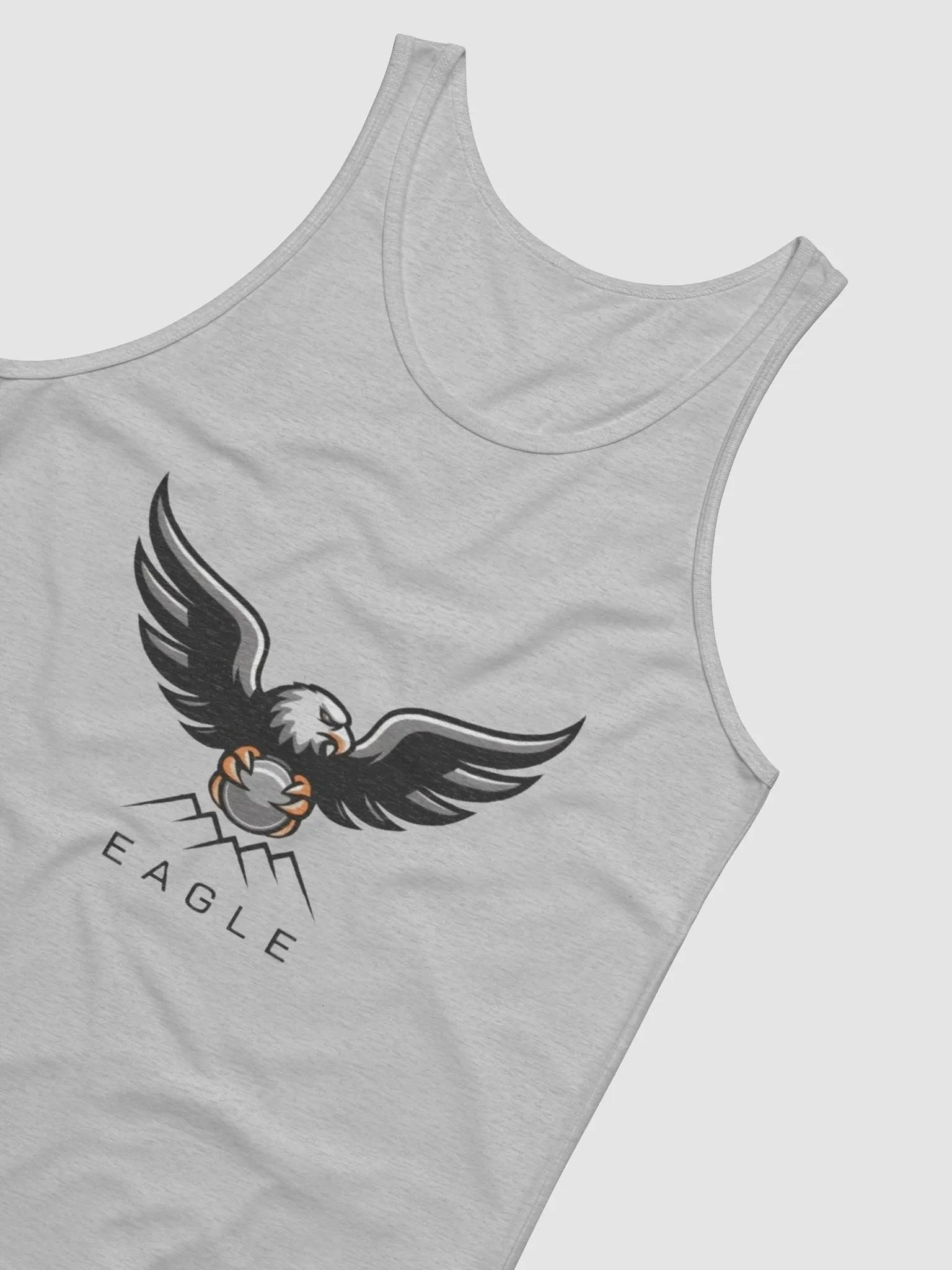 Eagle Unisex Jersey Tank - Lightweight Cotton, Bold Eagle Design product image (4)