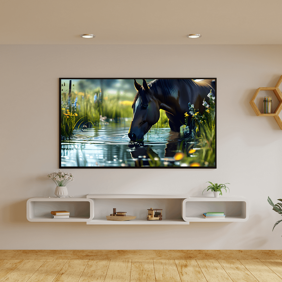 On The Farm Horse TV Frame Art product image (5)