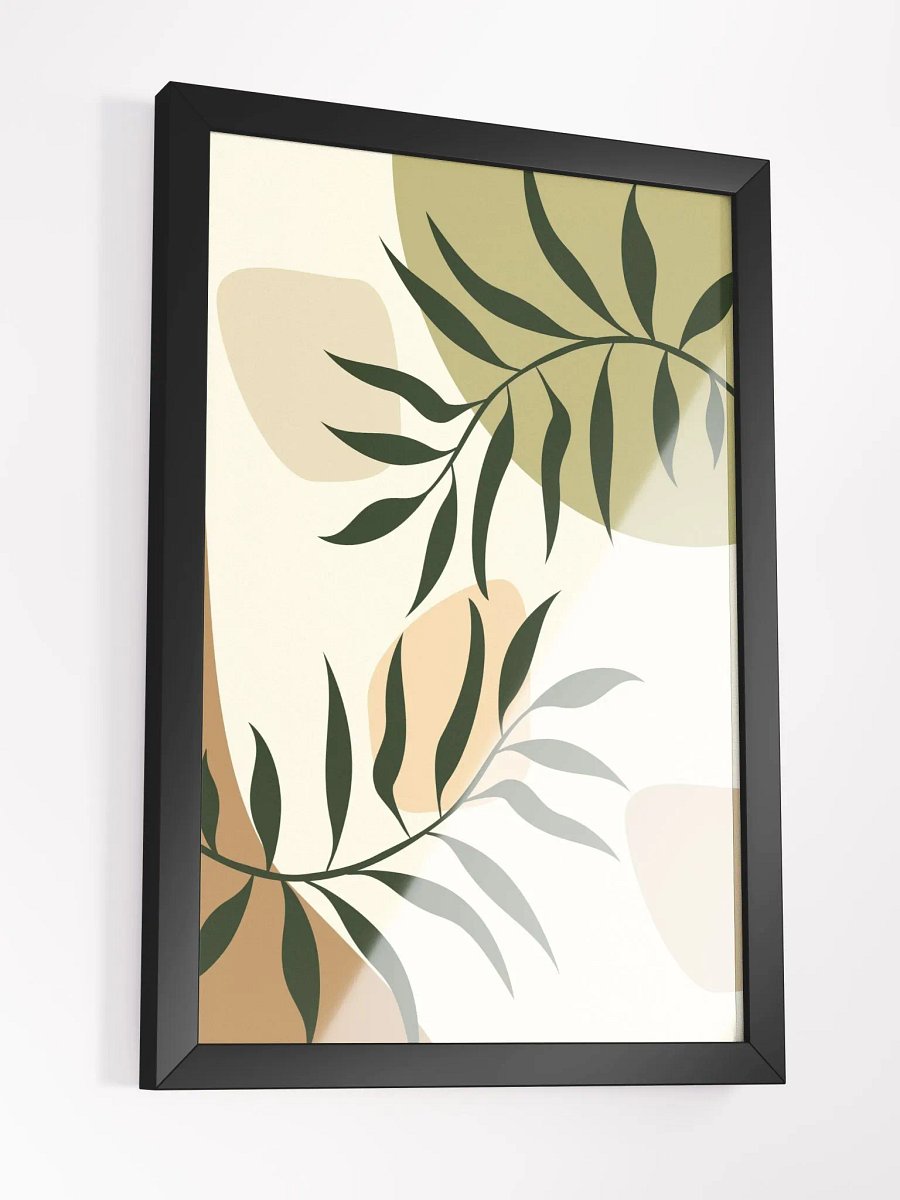 Organic Layered Leaves Framed Poster product image (14)