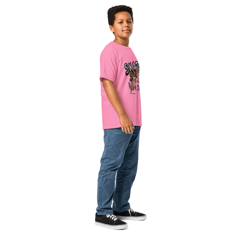 Kids T-Shirt Dinosaur Riding Skater Printed product image (5)