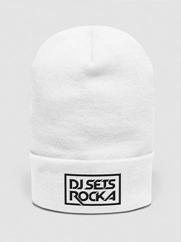 DJSETSROCKA White Beanie product image (1)