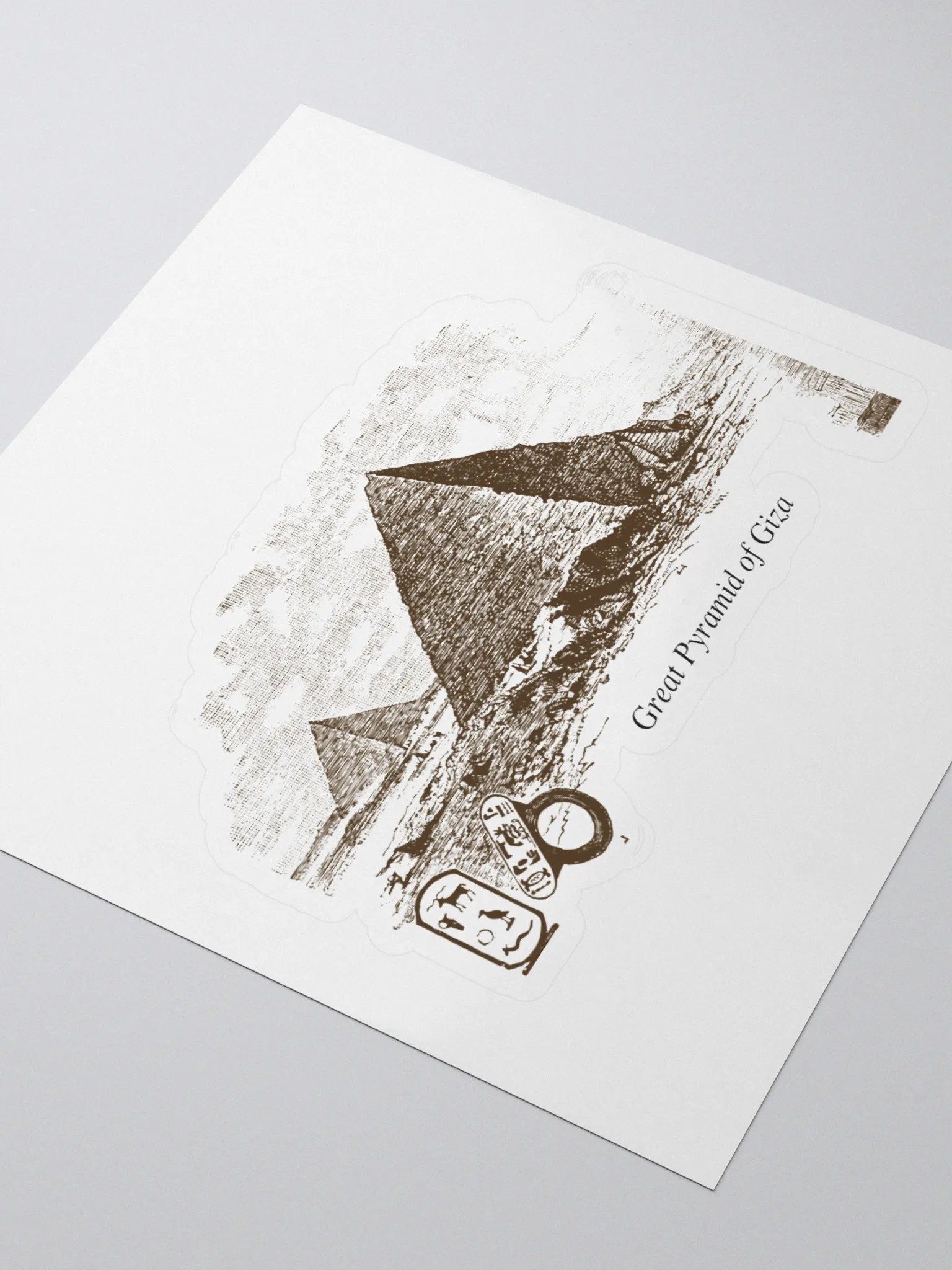 Great Pyramid of Giza - Scientific Illustration Stickers product image (3)