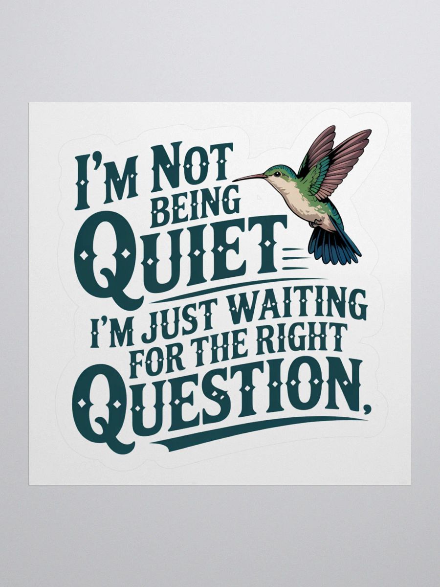 Not Being Quiet Human Design Projector Sticker product image (2)