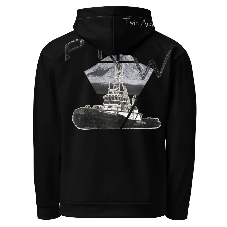 Black, Red Triangle-Mt Raine- PNW Millennium Tug Hoodie product image (1)