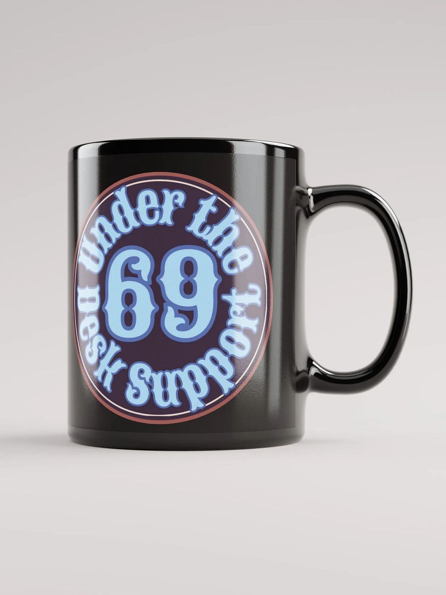 Desk Support Black Glossy Mug product image (2)