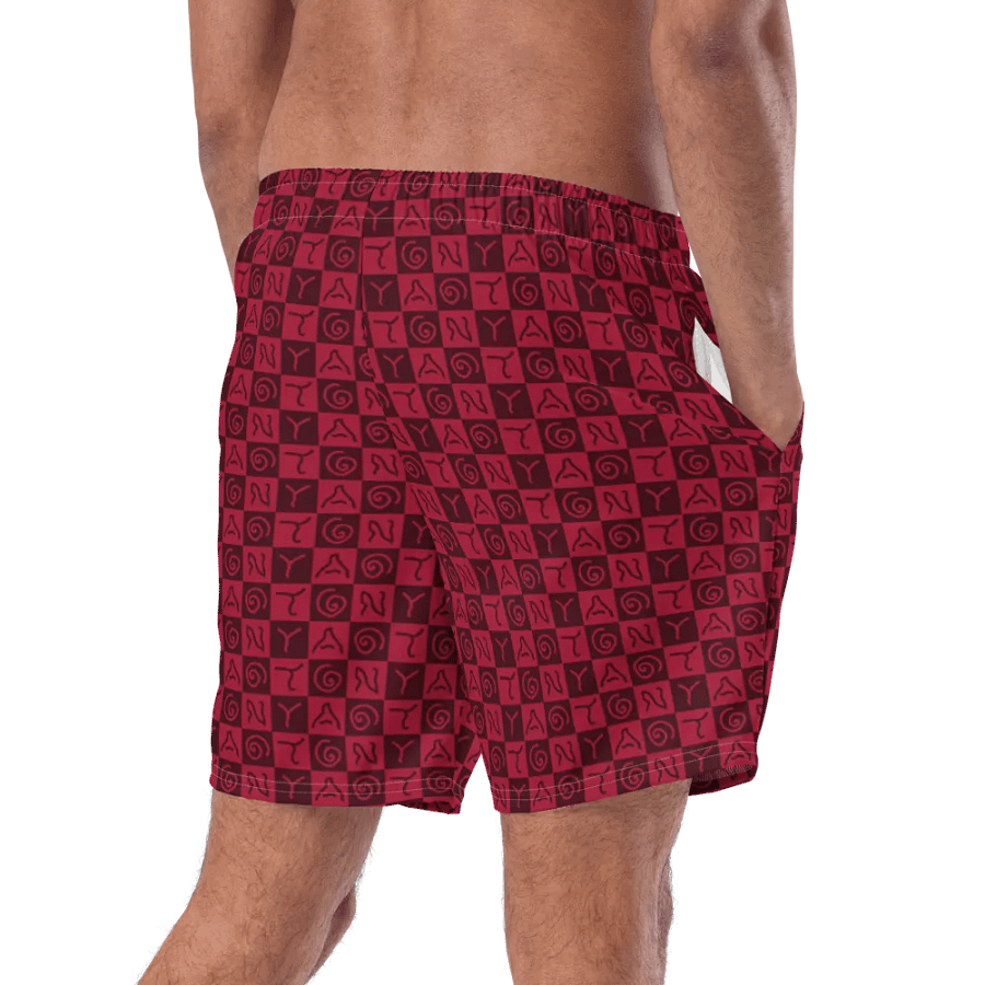 Crazy Tonya Red Swim Trunks product image (6)