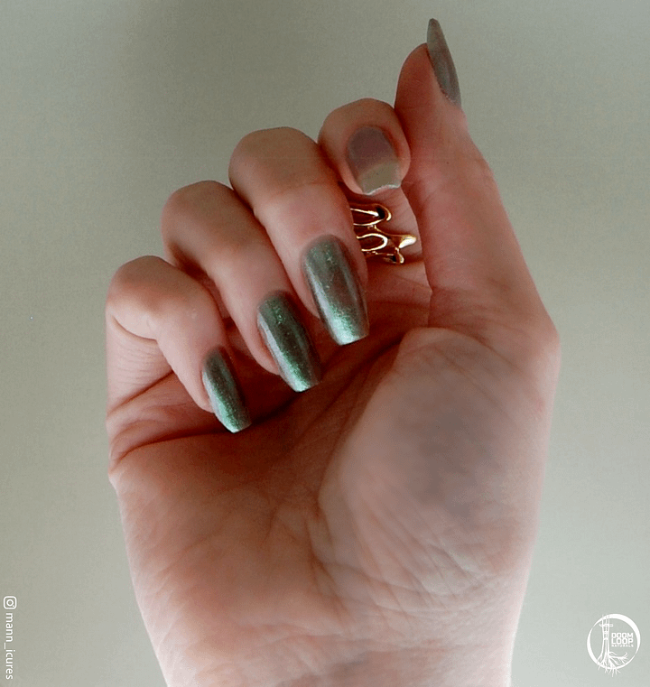WORD VOMIT - Green Shimmer Silver Plum Shifty Nail Polish product image (2)